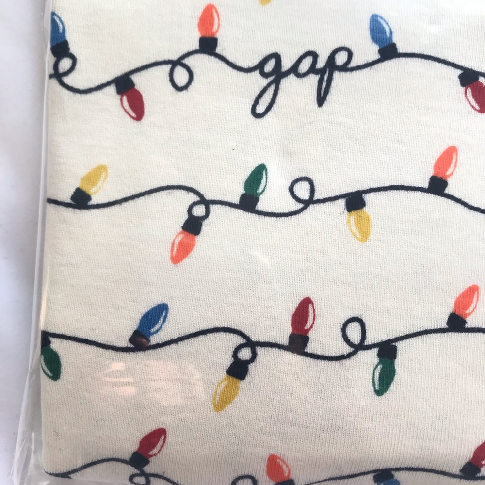 Baby Gap Two Piece Christmas Light Pajama Set New - Picture 3 of 6